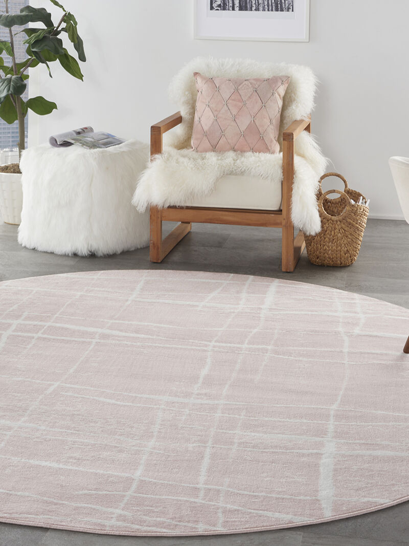 Whimsicle WHS09 Pink/Ivory 8'4" x 11'6" Rug image number 6