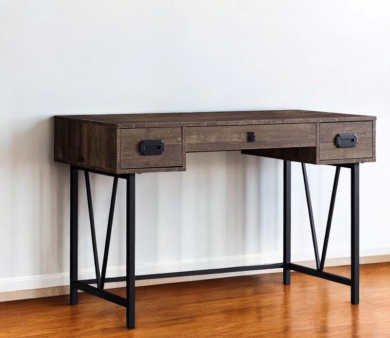 Functional Computer Desk with 3 Drawers &ndash; Study Table for Home or Office