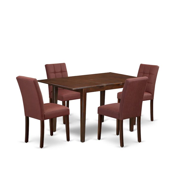 5 Piece Modern Dining Table Set contain A Kitchen Table