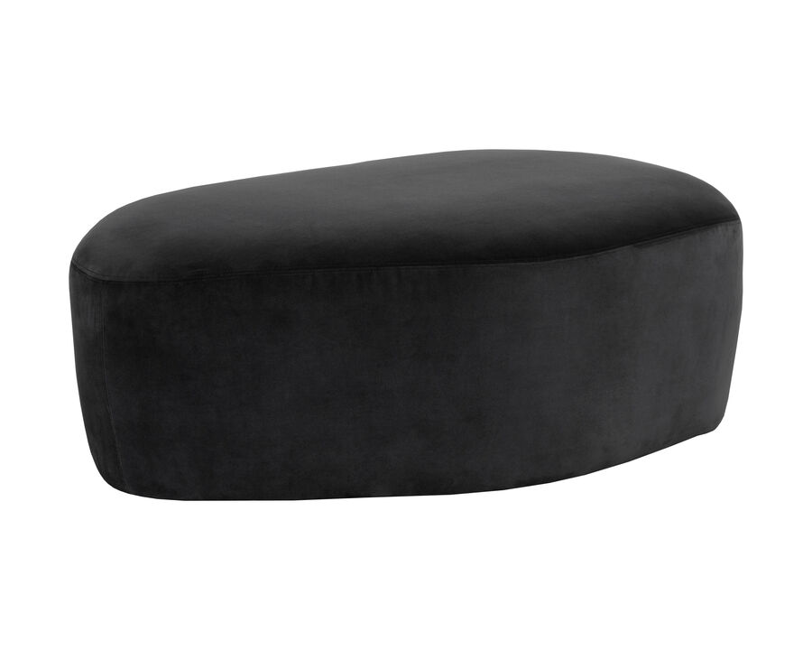 Soraya Black Ottoman