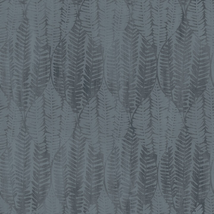 Bazaar Wasabi Leaves Blue Wallpaper G78339