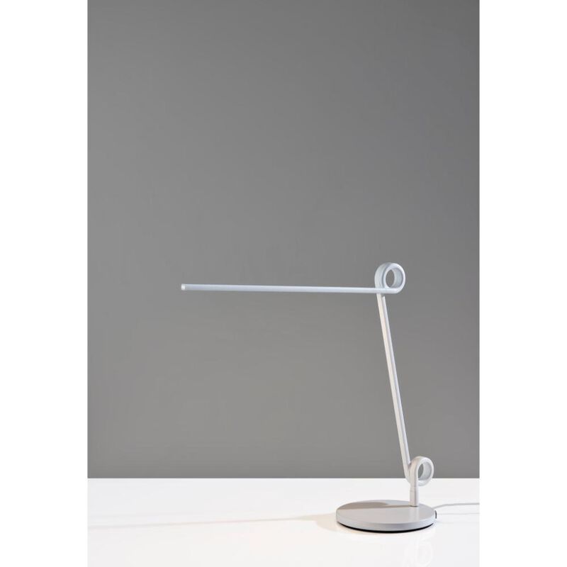 Hivvago 35" White Metal Novelty Desk Table Lamp