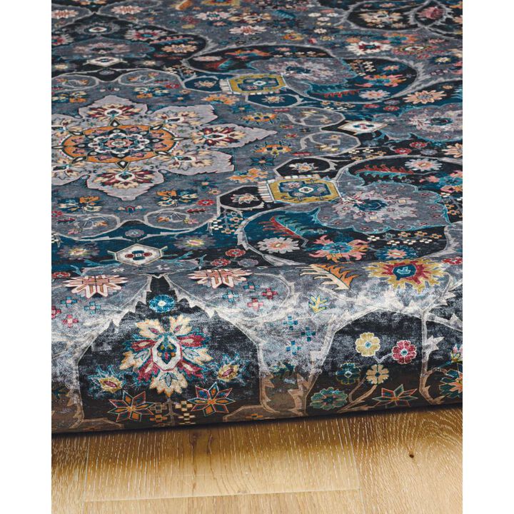 Linon Emerald Grenier Grey & Teal, Rug