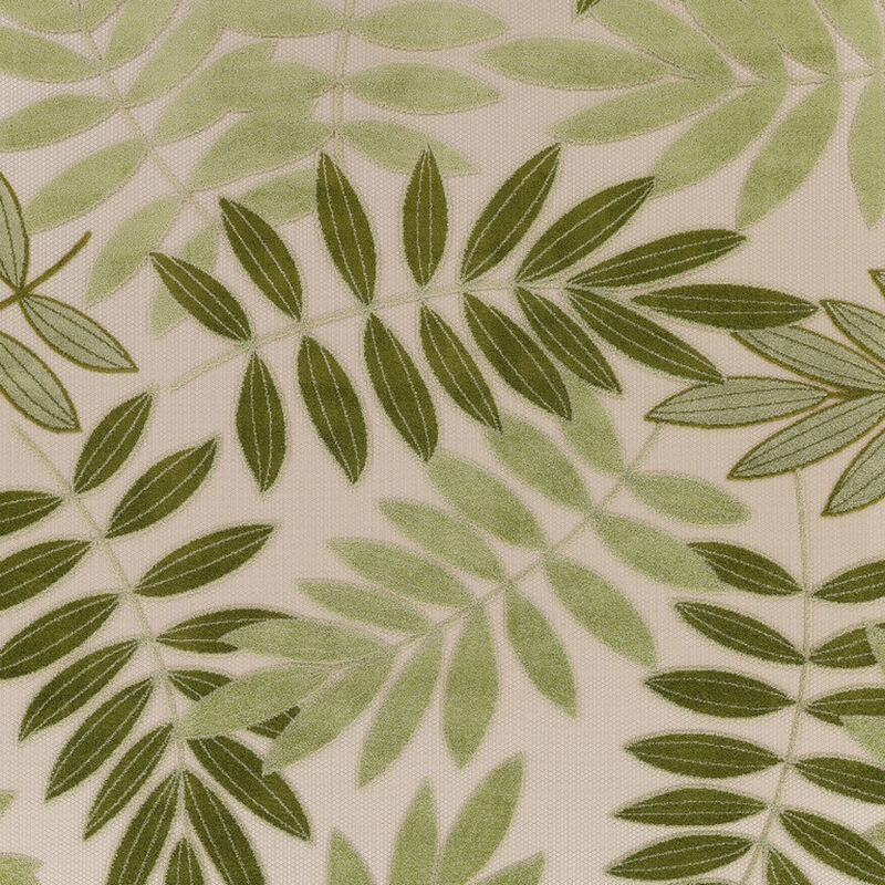 HomeRoots 12' X 15' Ivory And Green Floral Indoor Outdoor Area Rug image number 3