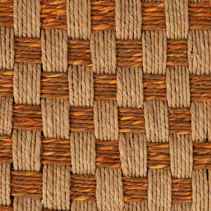 Mango Wood and Jute Stool, Multicolor image number 7