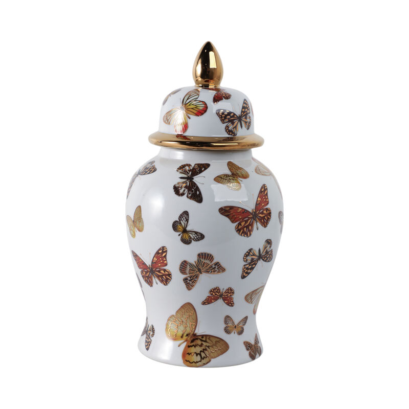 14x7" Butterflies Temple Jar image number 3
