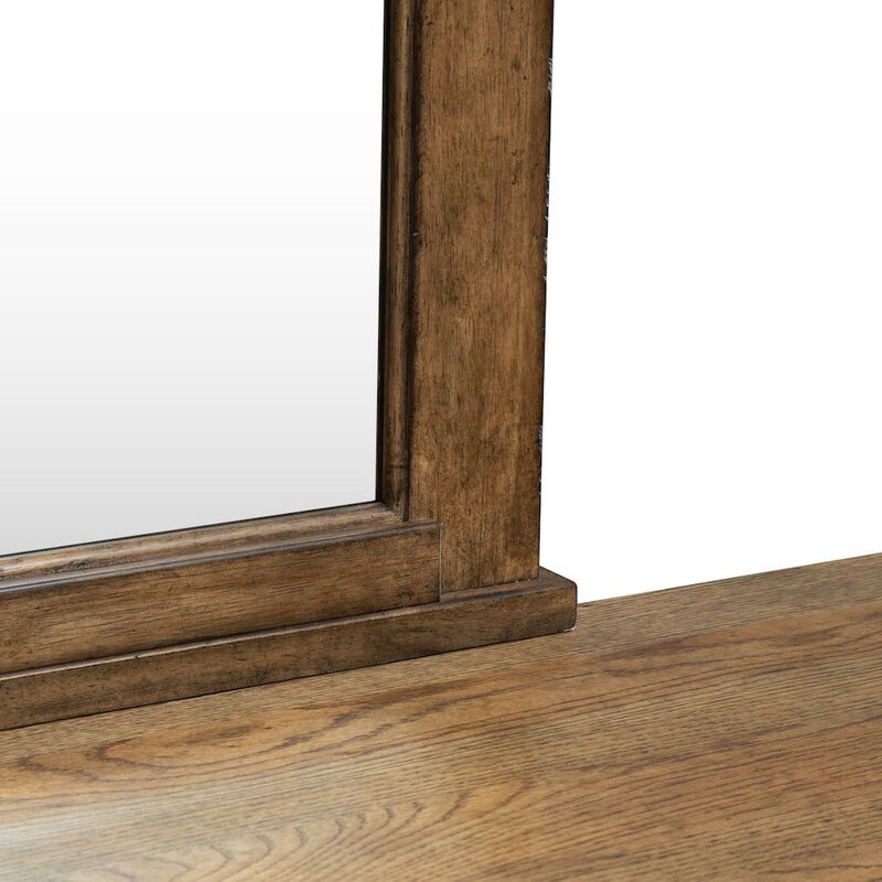 Liberty Furniture Carolina Park Bedroom Dresser & Mirror Set Transitional - Amber Brown image number 6