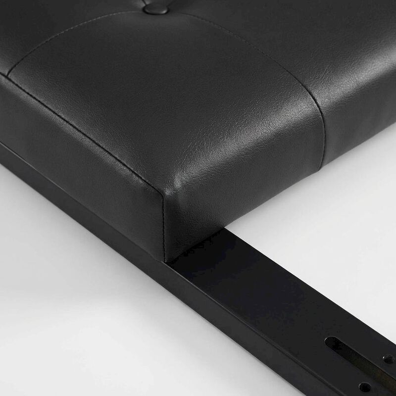 Metal Queen Headboard in Black with Durable Frame and Elegant Design image number 5