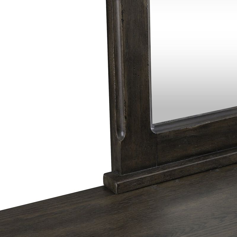 Liberty Furniture Dresser & Mirror in Rubberwood Solids & Split Heart White Oak Veneers image number 1