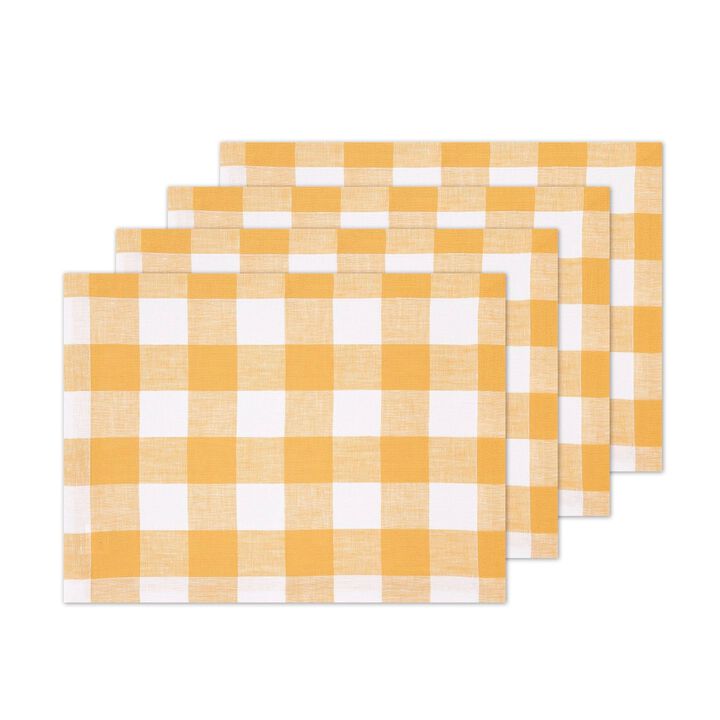 Linen Placemats - Buffalo Check