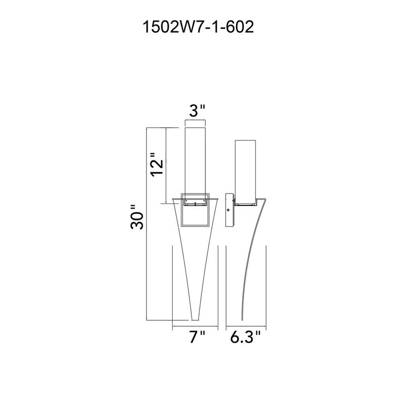 CWI Lighting Catania Integrated LED Satin Gold Wall Light