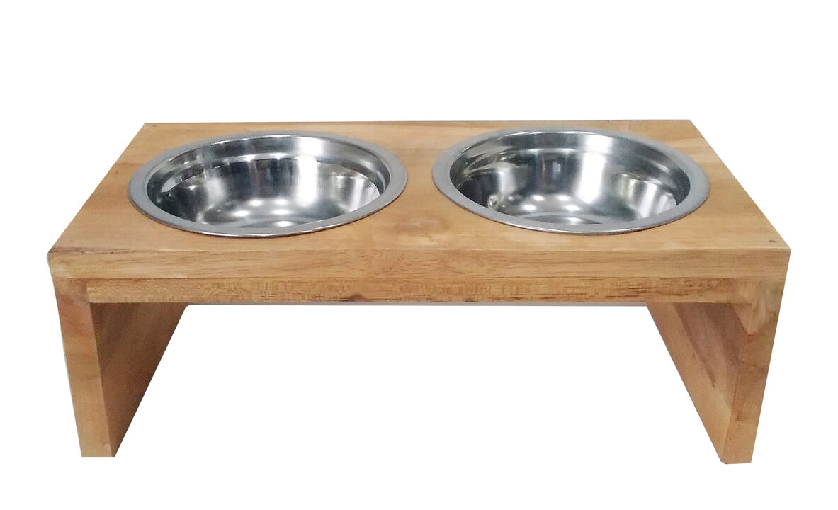 Pet Feeder Stand with 2 Bowls