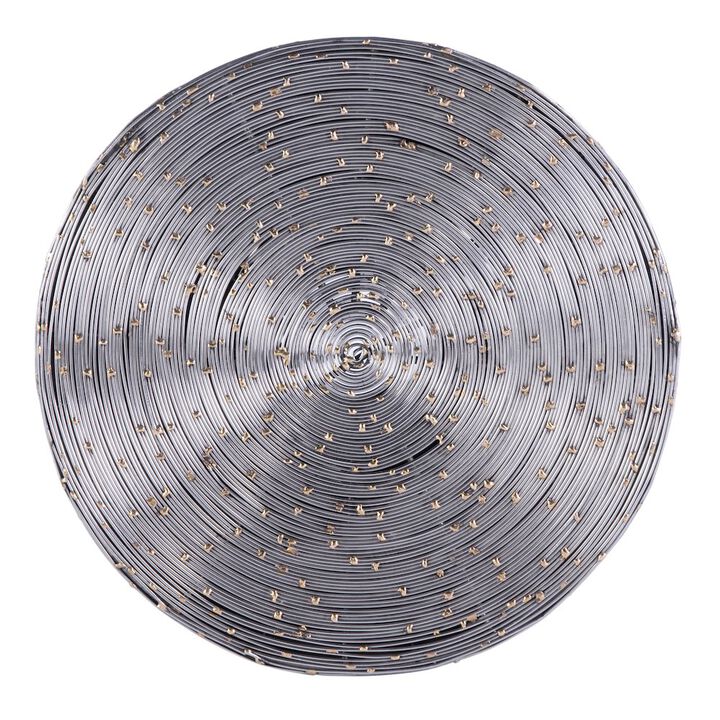 Butler Specialty Angelo Drum End Table, Silver