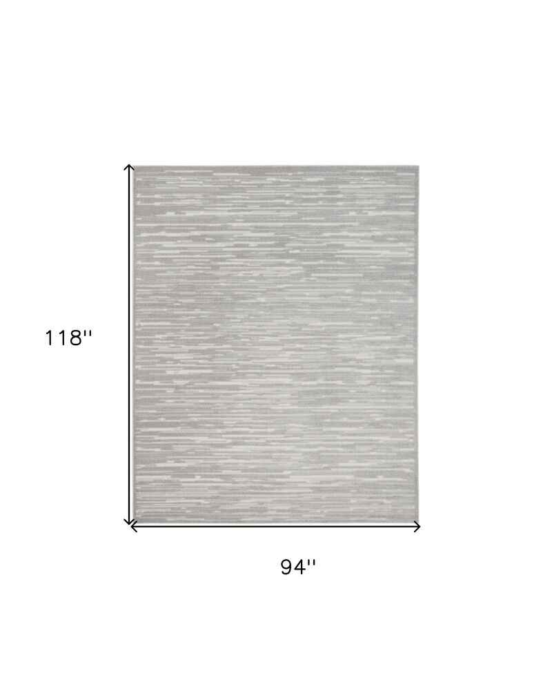 HomeRoots 8' X 10' Gray Geometric Area Rug image number 3