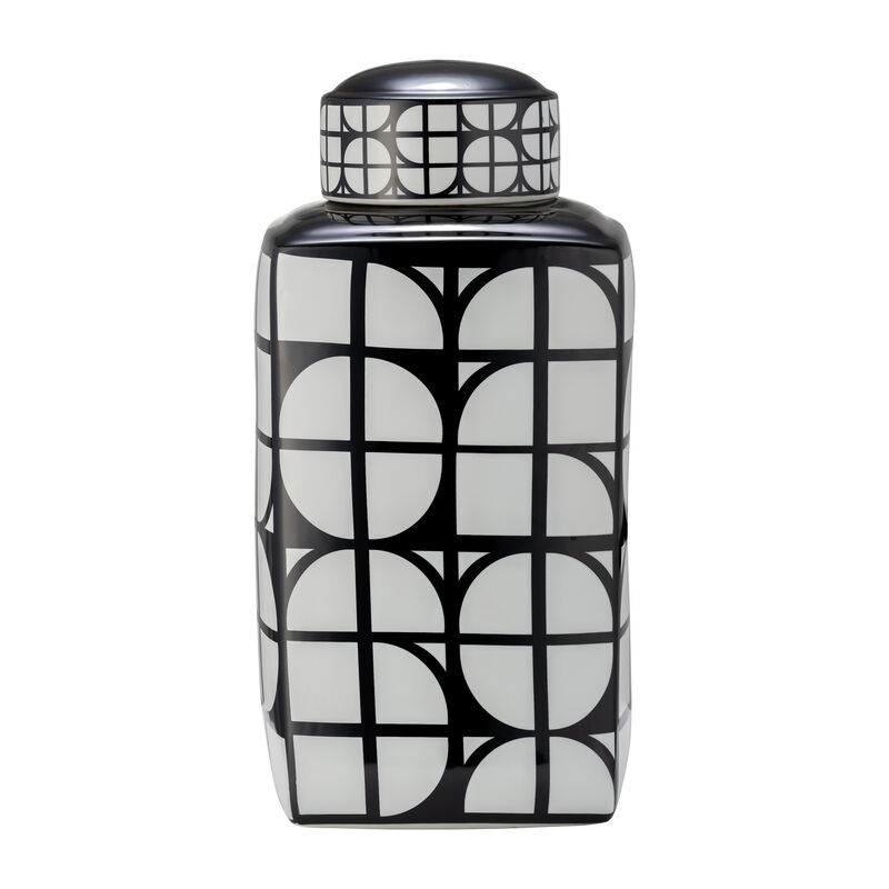 18H Square Jar W/ Lid image number 0