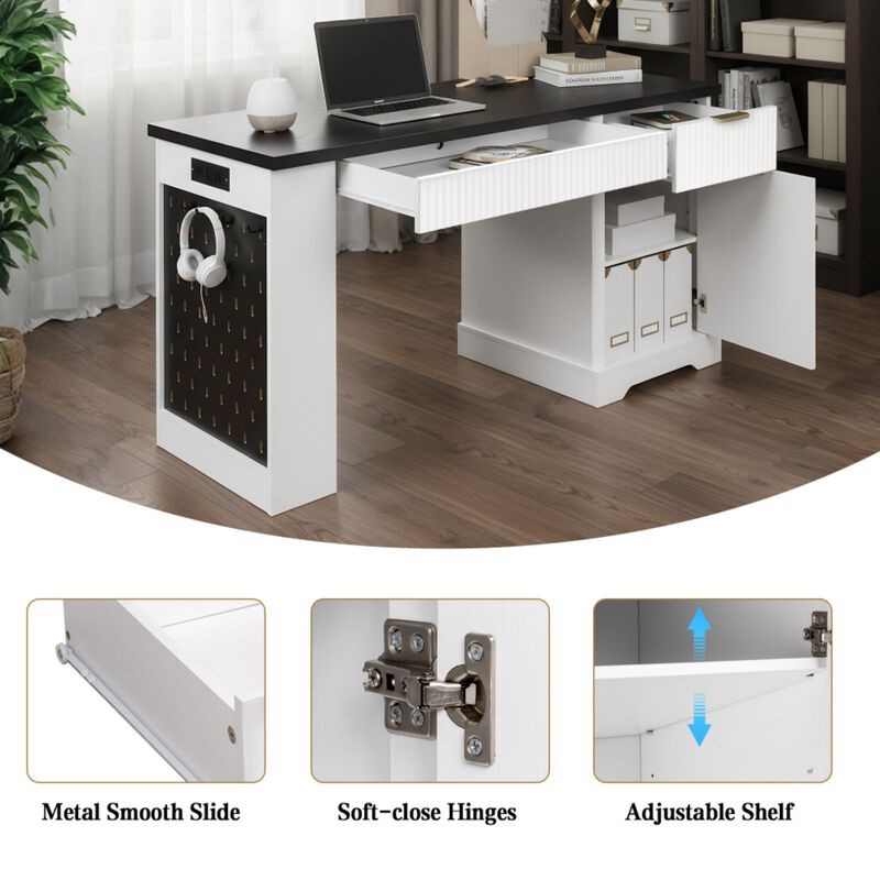 Kinnex Power Outlet Equipped Computer Desk image number 7