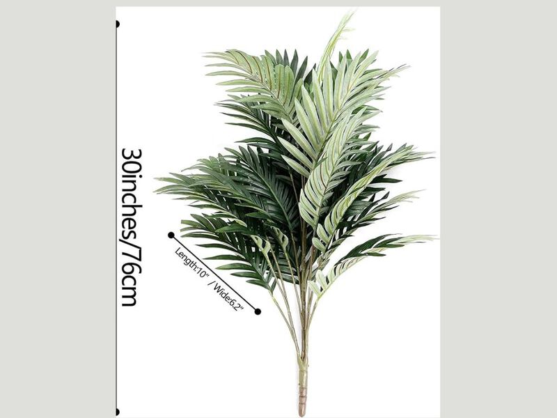 Artificial Monstera Plants UV Resistant Home Decor Palm Tree image number 2