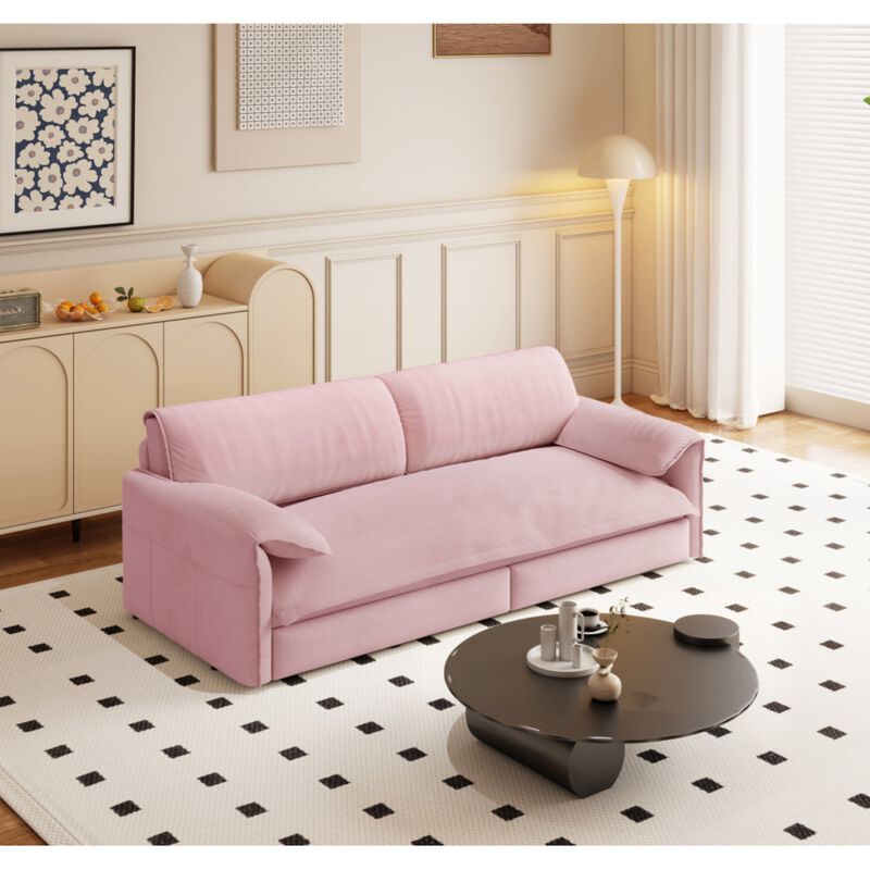Lescet Velvet Pull‑Out Sleeper Sofa Bed image number 1