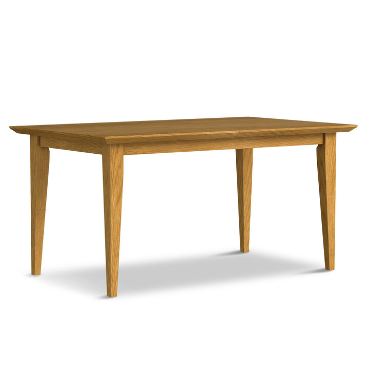 Colby 60-76 inch x 36 inch Rectangle Contemporary Extendable Dining Table in Oak