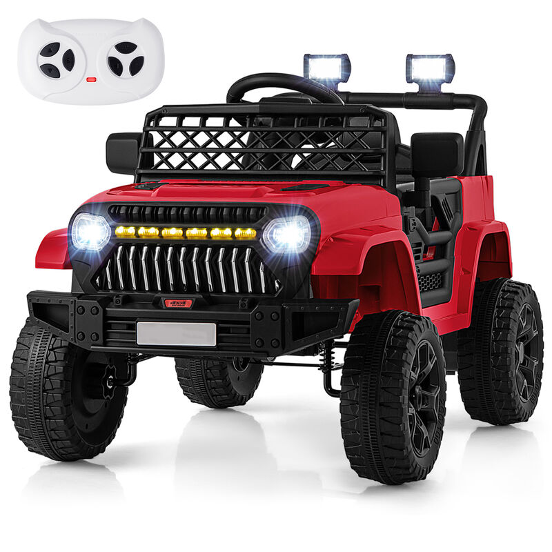 Kids 12V Ride On Truck Car with Music Player and Remote Control image number 3