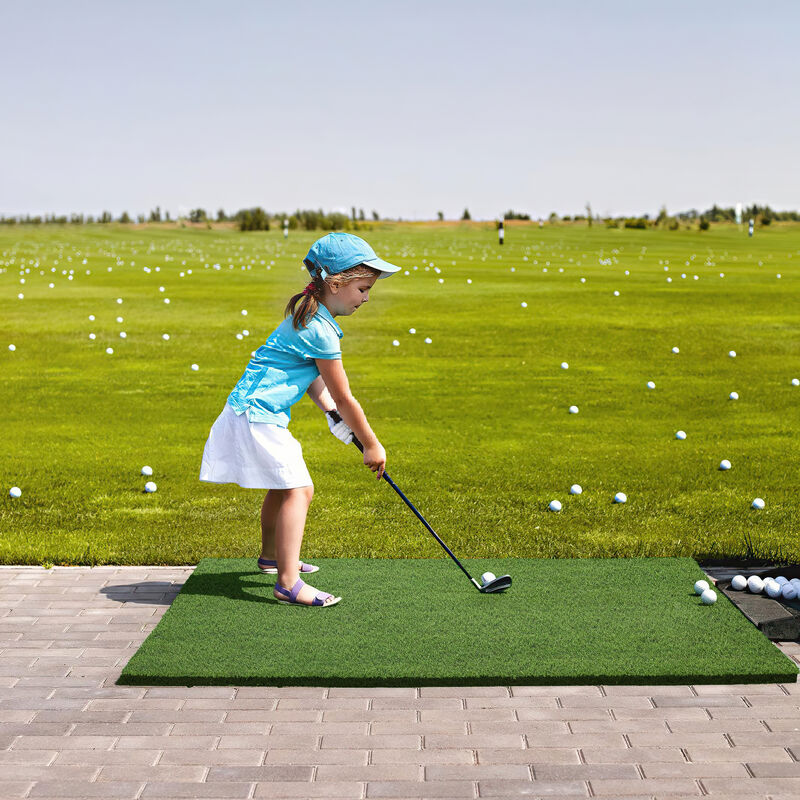 FUFU&GAGA Artificial Grass Rug (118.1" L x 78.7" W), Lush Green Turf for Indoor & Outdoor Use