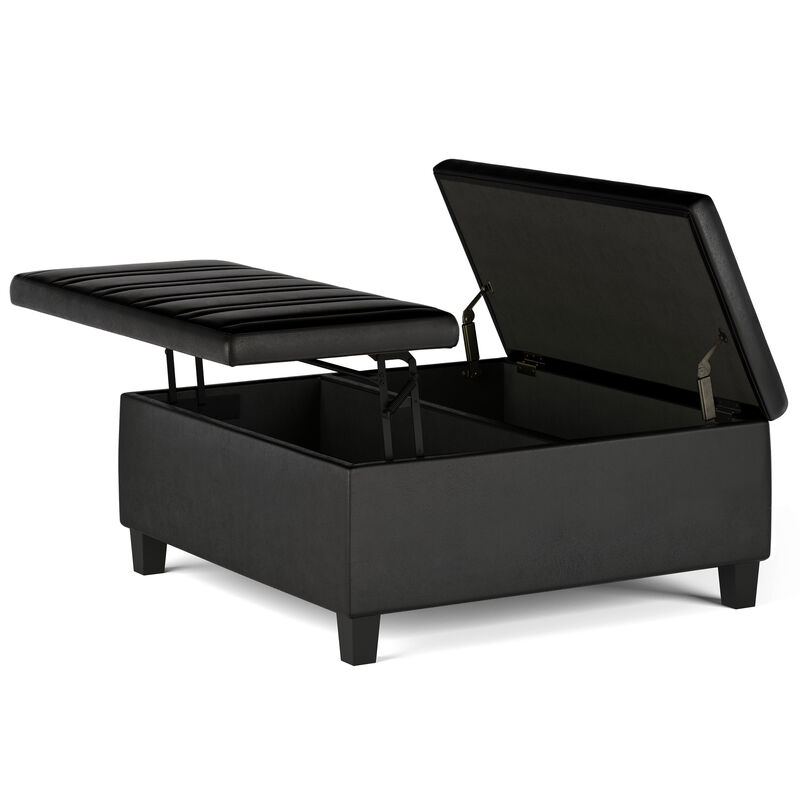 Simpli Home Ellis Coffee Table Storage Ottoman image number 3