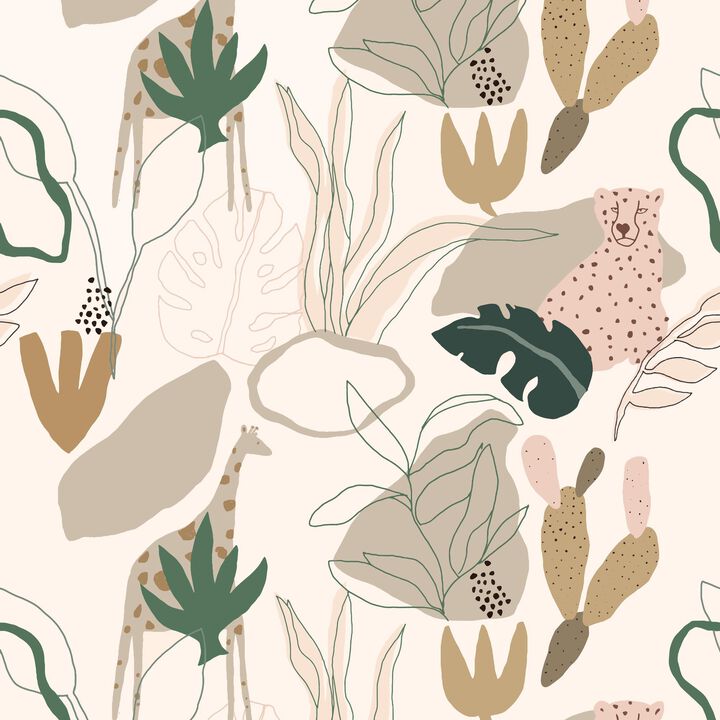 Day Dreamers Safari Beige Mural RB247