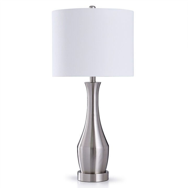 Brushed Steel Touch Lamp (Set of 2)