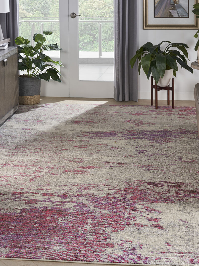 Celestial CES02 Ivory/Pink 10' x 14' Rug