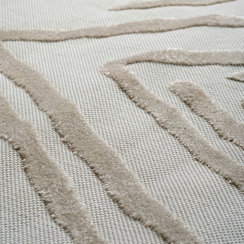 Rug Branch Seren Contemporary Chevron Grey Beige Indoor Area Rug