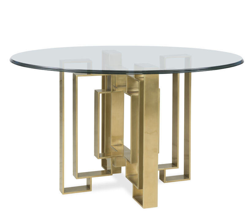 Metal Dining Table Base Brass