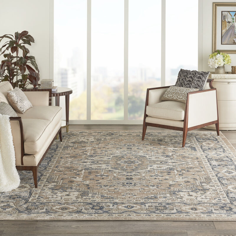 Quarry QUA05 Beige/Gray 10' x 14' Rug