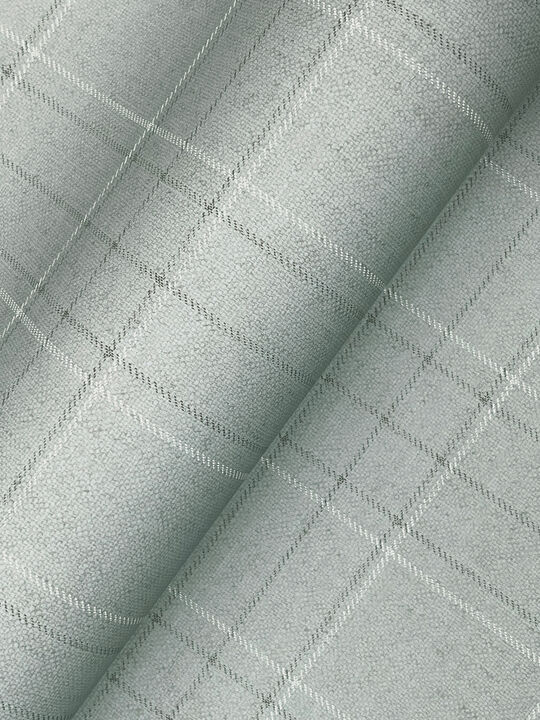 Fox Hollow Turquoise Dashed Plaid Wallpaper