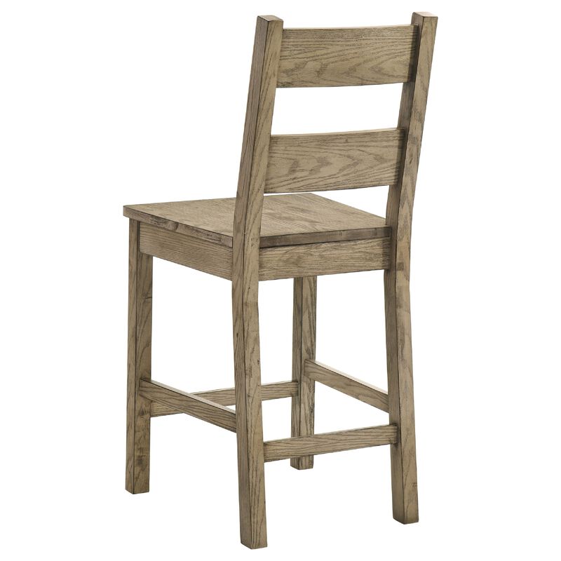 Dova Counter Height Chair Set of 2, Ladder Back, Vineyard Oak Brown image number 5