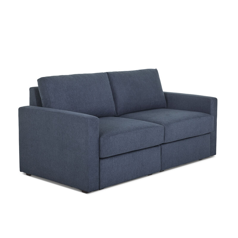 Flex Denim Loveseat with Standard Arm