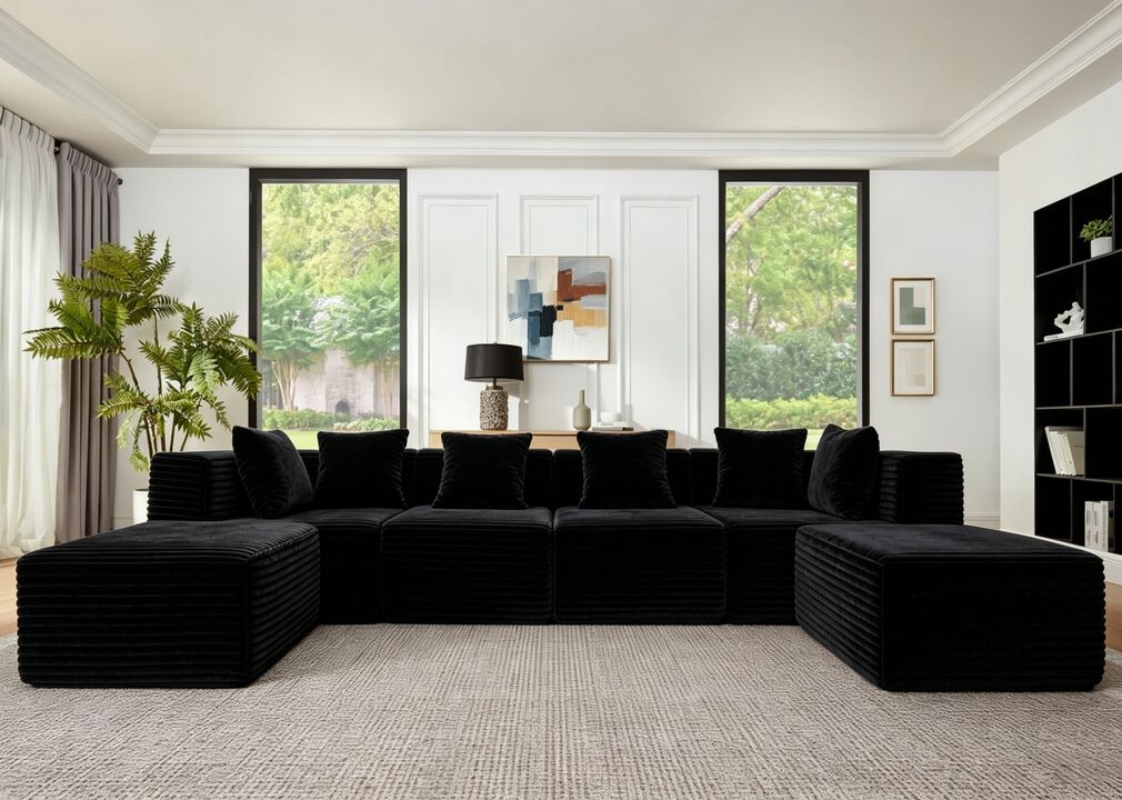 Dulp U-Shaped Boneless Sectional Sofa