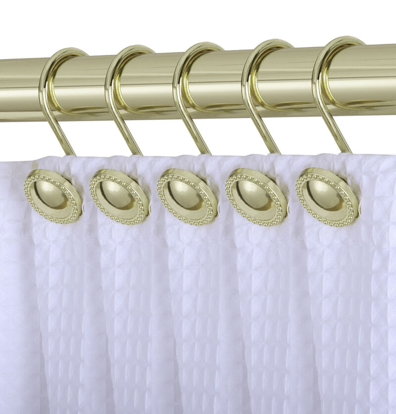 Utopia Alley Rust-Proof Zinc Shower Curtain Hooks, Shower Hooks Hangers for Bathroom, Kitchen Utensils, Curtains, Clothing, Towels etc - Set of 12 image number 1