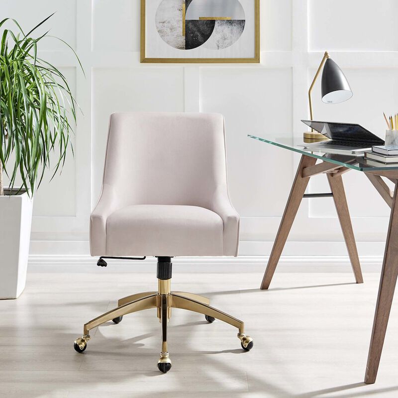 Discern Performance Velvet Office Chair image number 6