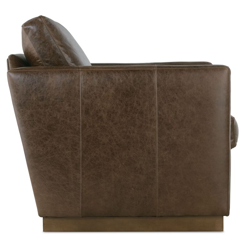 Allie Leather Swivel Chair