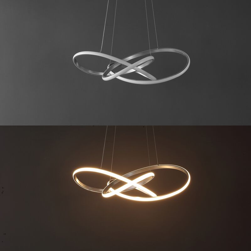 Alexia 25" Abstract Integrated LED Metal Adjustable Pendant