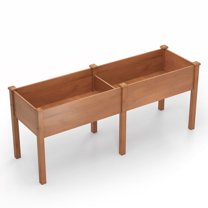 Large Raised Garden Bed with Drainage Holes and 6 Supporting Legs