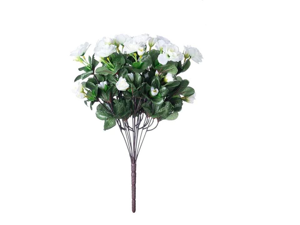 White Artificial Outdoor Plants UV Resistant Garden Porch Decor