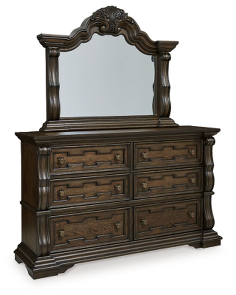 Maylee 6 Drawer Dresser and Mirror
