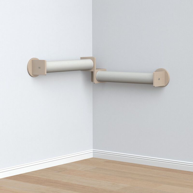 TRIXIE Wall Set 5 Multi-Level Wall Mounted Cat Perch System with Scratching Posts image number 1