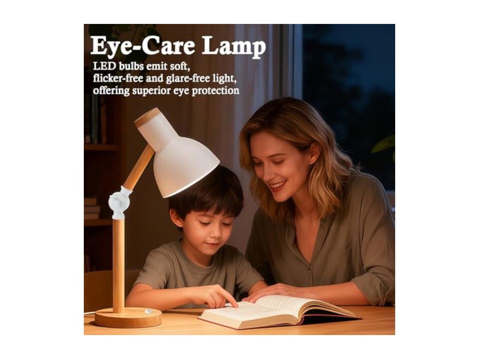 LED 3 Color Table Lamp For Living Room Bedroom Home Office White