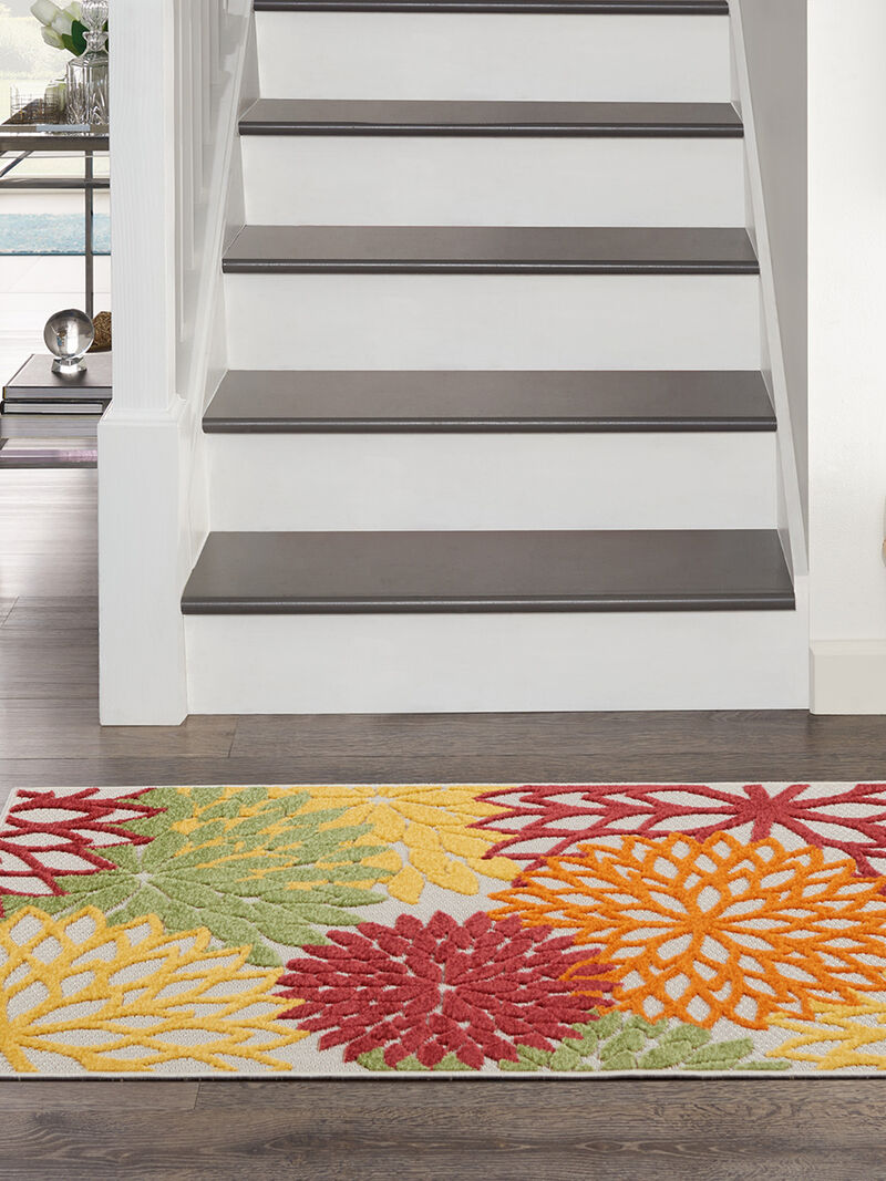 Aloha ALH05 Red/Multicolor 3' x 5' Rug