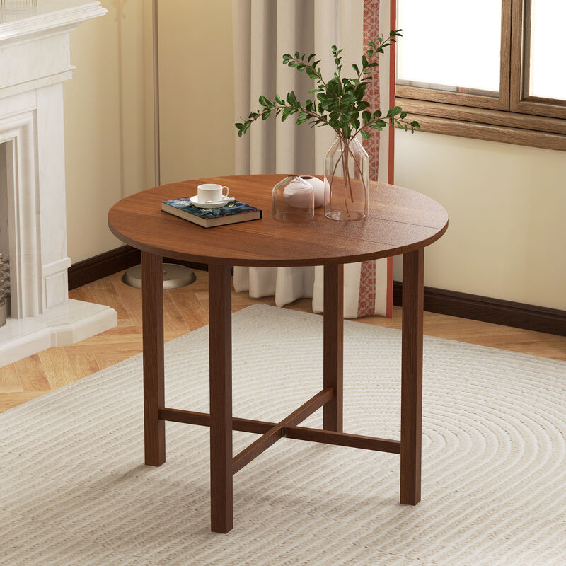 Dual Drop Leaf Dining Table for Small Spaces with Compact and Versatile Design
