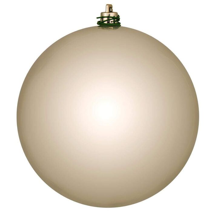 Vickerman 666449-4.8" Oat Matte Ball Christmas Tree Ornament (4 Pack) (N591243DMV)