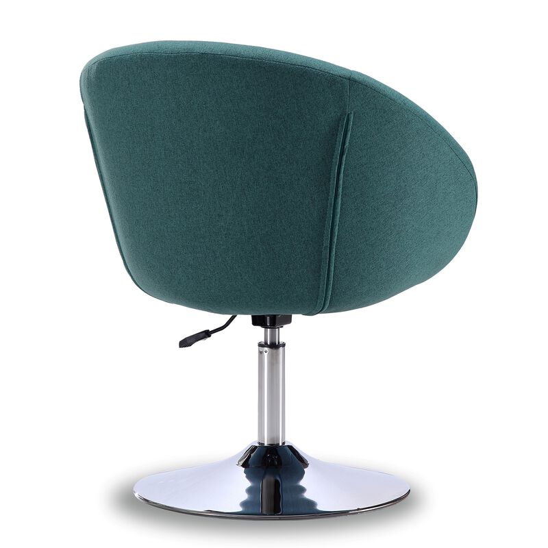 Hopper Light Blue Swivel Accent Chairs (Set of 2)