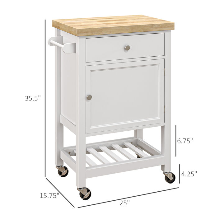 Wooden Kitchen Island Cart &ndash; Multi-Purpose Cabinet for Kitchen & Dining